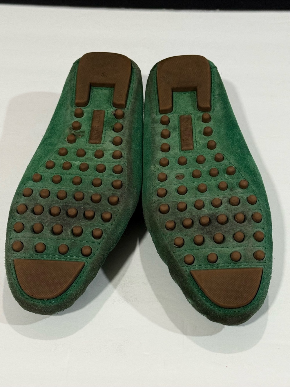 Tory Burch Green Suede Fringe Loafers for women’s, size 8M - Picture 7 of 9